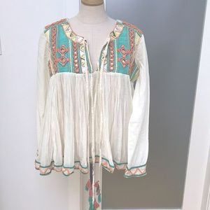 Barely worn boho chic long sleeve top